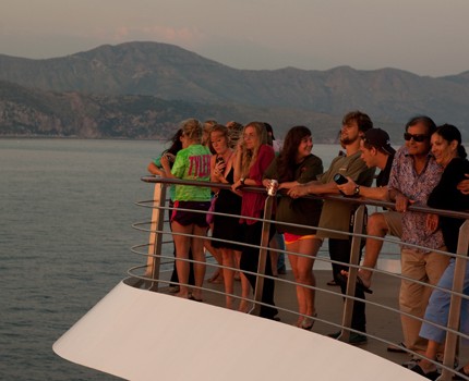 SAS Participants on deck as ship leaves Dubrovnik, Croatia SAS Participants on deck as ship leaves Dubrovnik, Croatia
