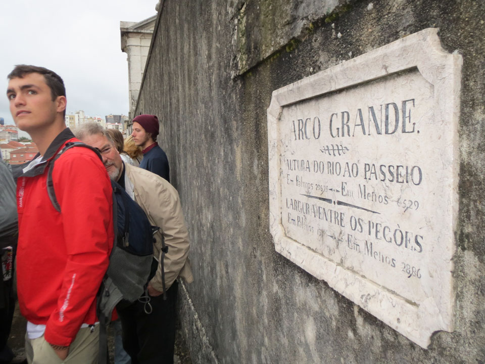 Wiley Conte at the Aqueduct on SAS Field Lab in Lisbon