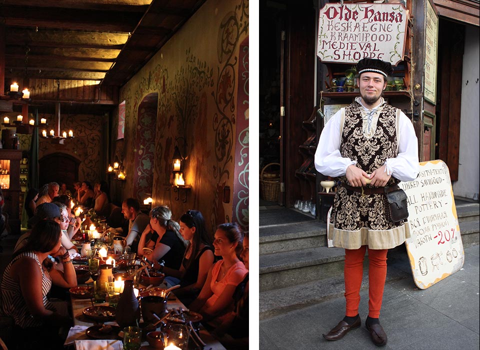 Both the day trippers and the voyagers on the overnight trip ate a meal at Olde Hansa in a 15th-century building in Old Town. They dined on historic recipes of elk stew and sweet turnips, and staff were dressed the part of medieval citizens.
