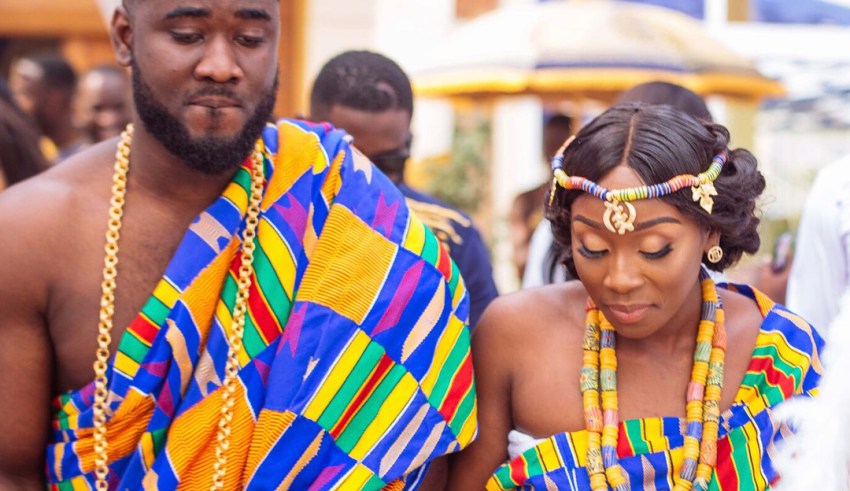 ghanaian traditional wedding attire