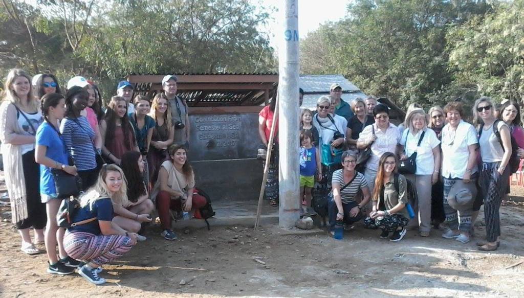 Spring 2017 Voyagers helped water activists in Bagan