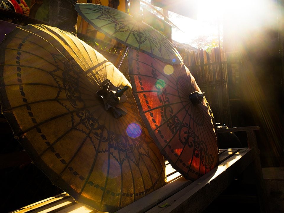 "I found these umbrellas while exploring Bagan. These traditional umbrellas are made of wood then oiled and regarded as delicate decorations." -Xinyue Wang from the University of New York Buffalo