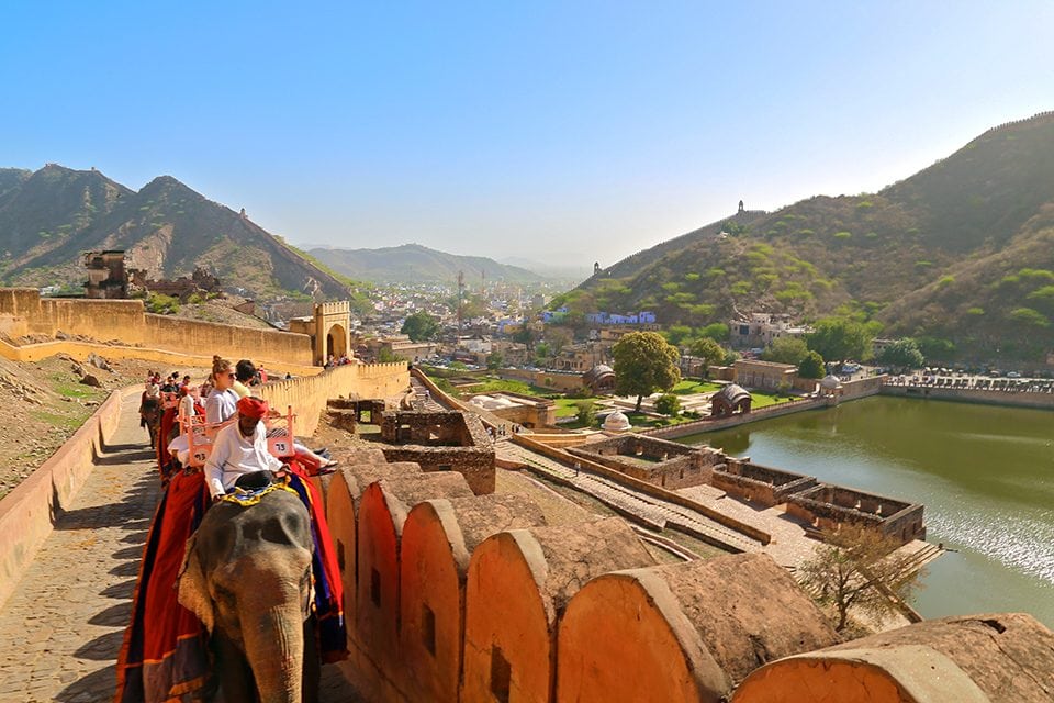 New York University student Amanda Campanaro captured this photo while on the back of an elephant riding to the top of the Amber Fort in Jaipur.