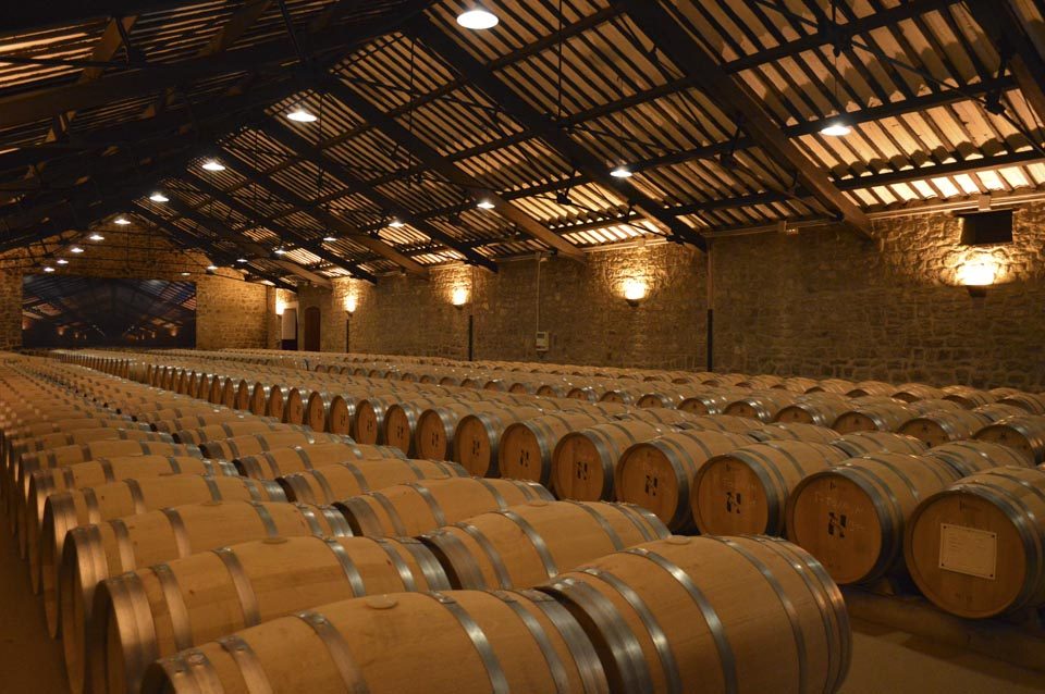 Taken at the Compa√±√≠a Vin√≠cola del Norte de Espa√±a in La Rioja, Spain. All barrels contain aging wine. Photo by Lyndi Roberts of Mercyhurst University