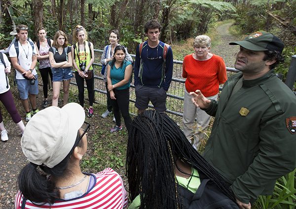 Students and Lifelong Learners discuss the ecology of the park with a Ranger