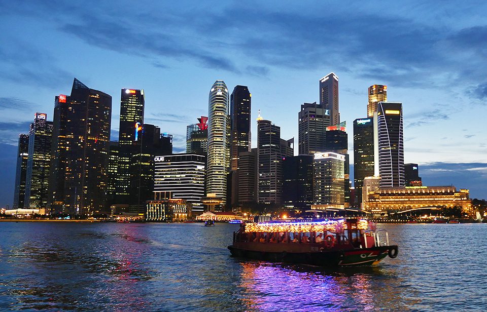 Staff member Greg Walsh captured the Singapore skyline and Marina Bay just after sunset.