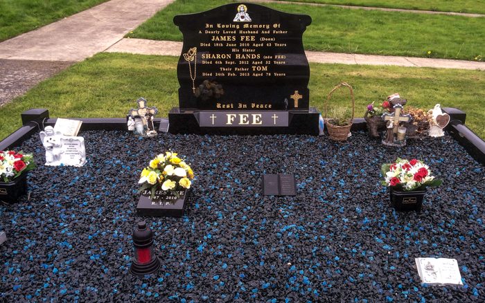 Choquette visited the graveyard where family members were buried in Ireland.