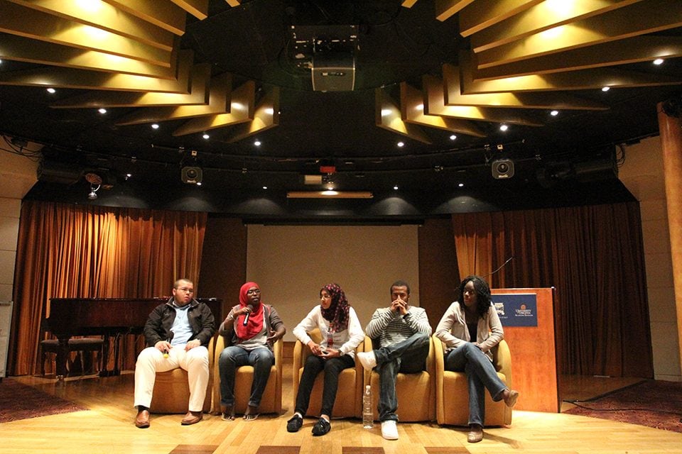 Islam student panel (Photo by Russ Bryant, Staff Photographer)