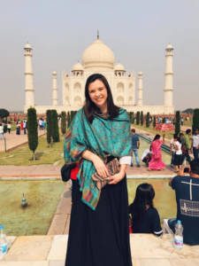 Kassie Braun at the Taj Mahal Fall 2017