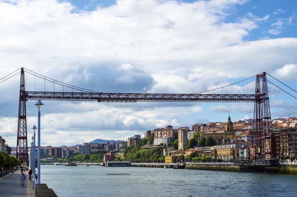  A Marvel of Architecture, the Viscaya Bridge built by, Alberto Palacio, a disciple of Gustave Eiffel, remains one of the symbols of the great area of Bilbao. (Unesco World Heritage Site, 2006) Photo by Mohamed E. Najd of Alakhawayn University in Ifrane, Moracco