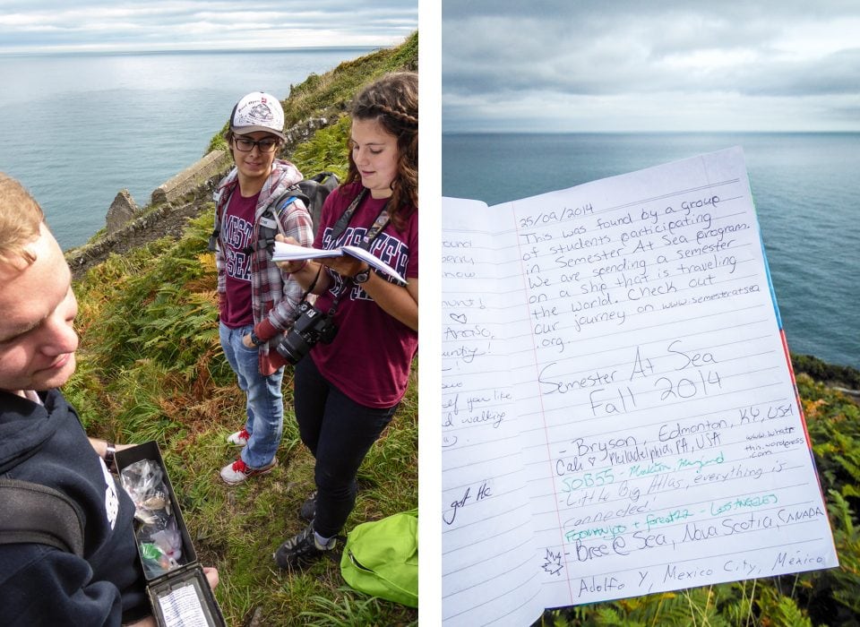 Signing the Logbook