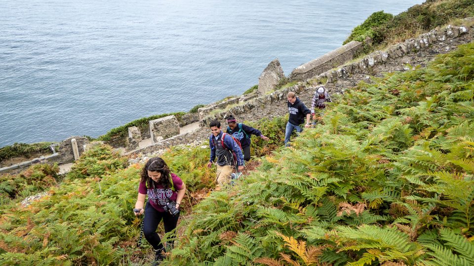 Climbing Bray Head