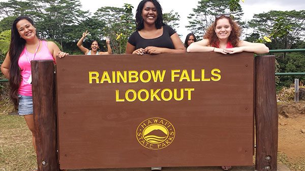 Kaiulani, friends and family tour the big island of Hawaii
