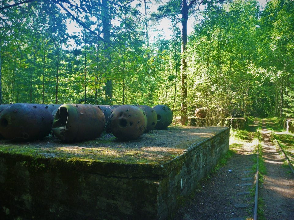 Sea Mines on Naissaare Island