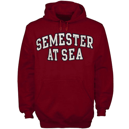 Voyage hoodie red sea semester at sea hoodie from global education experience