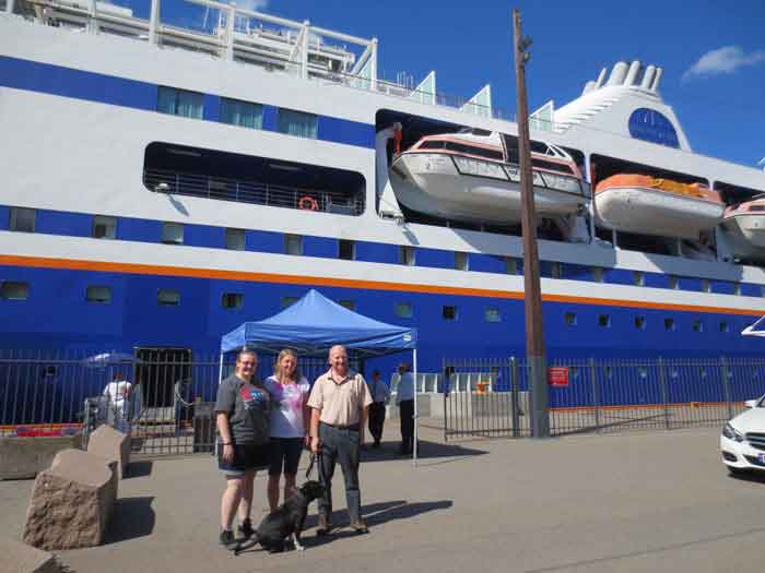 The MV Explorer is always a welcome sight after spending a few days exploring a country.