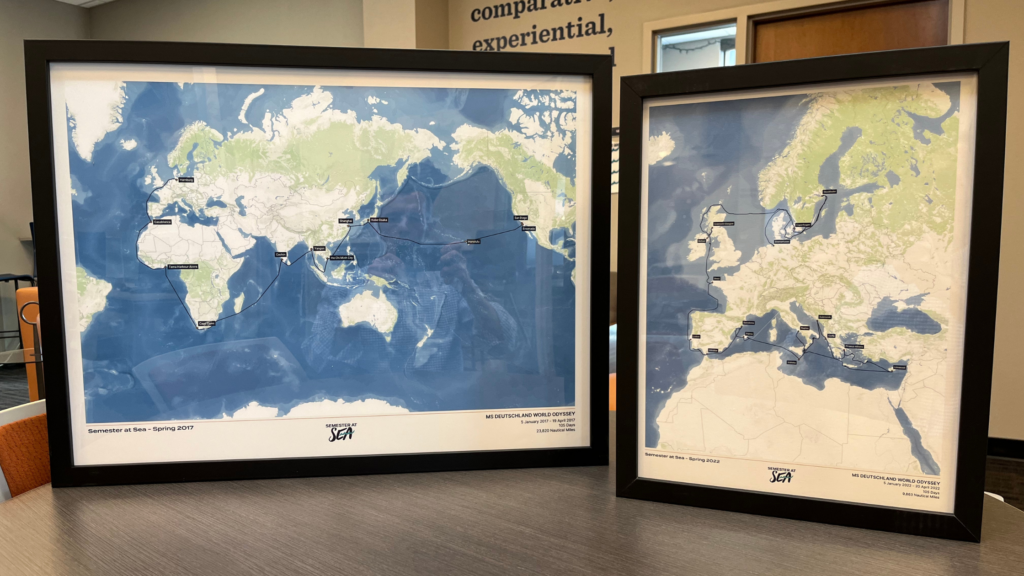 Semester at Sea partners with The Cruise Maps to offer detailed voyage